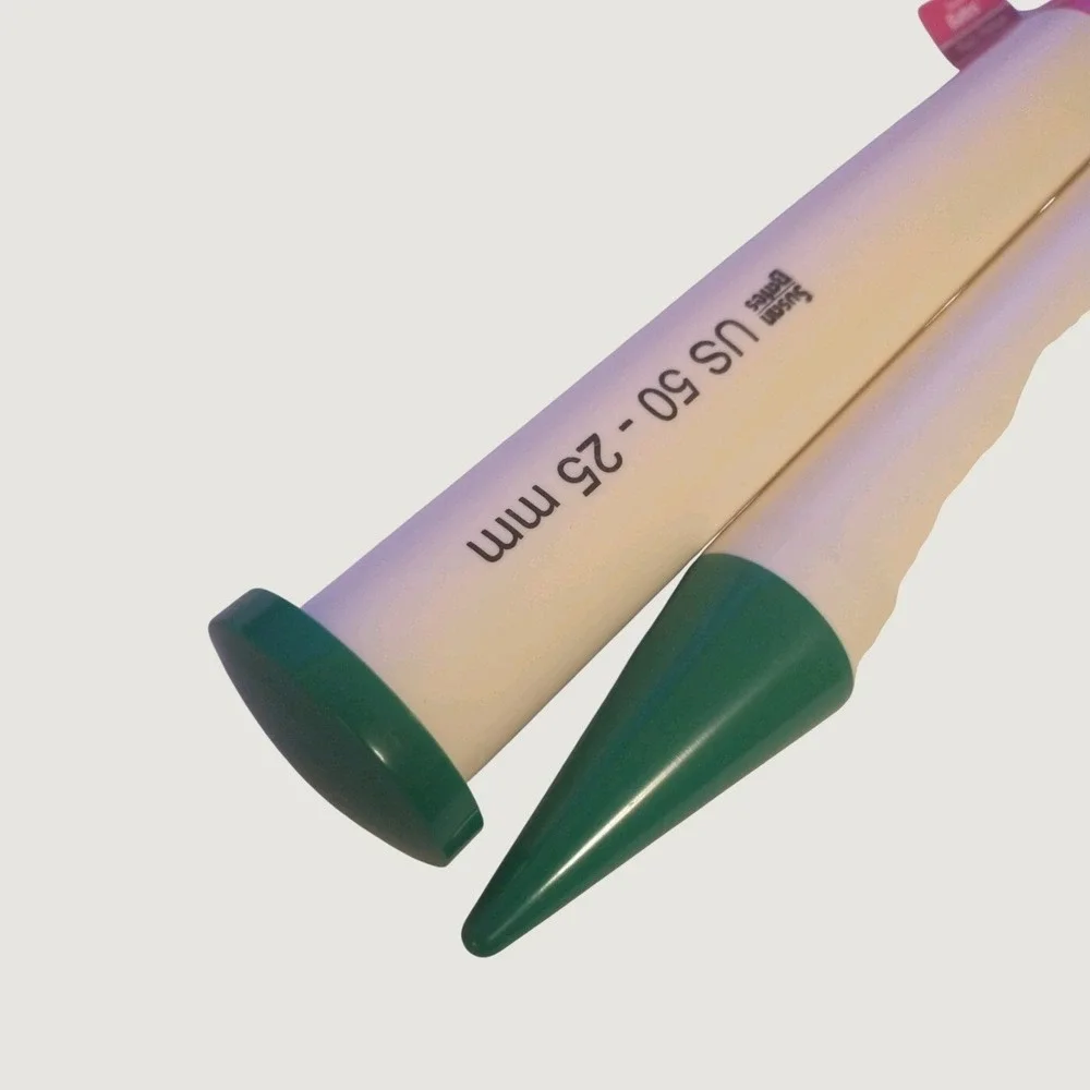 Susan Bates Knitting Needles Lot 4 Luxite Plastic 14in US 17 19 35 50 Jumbo Set